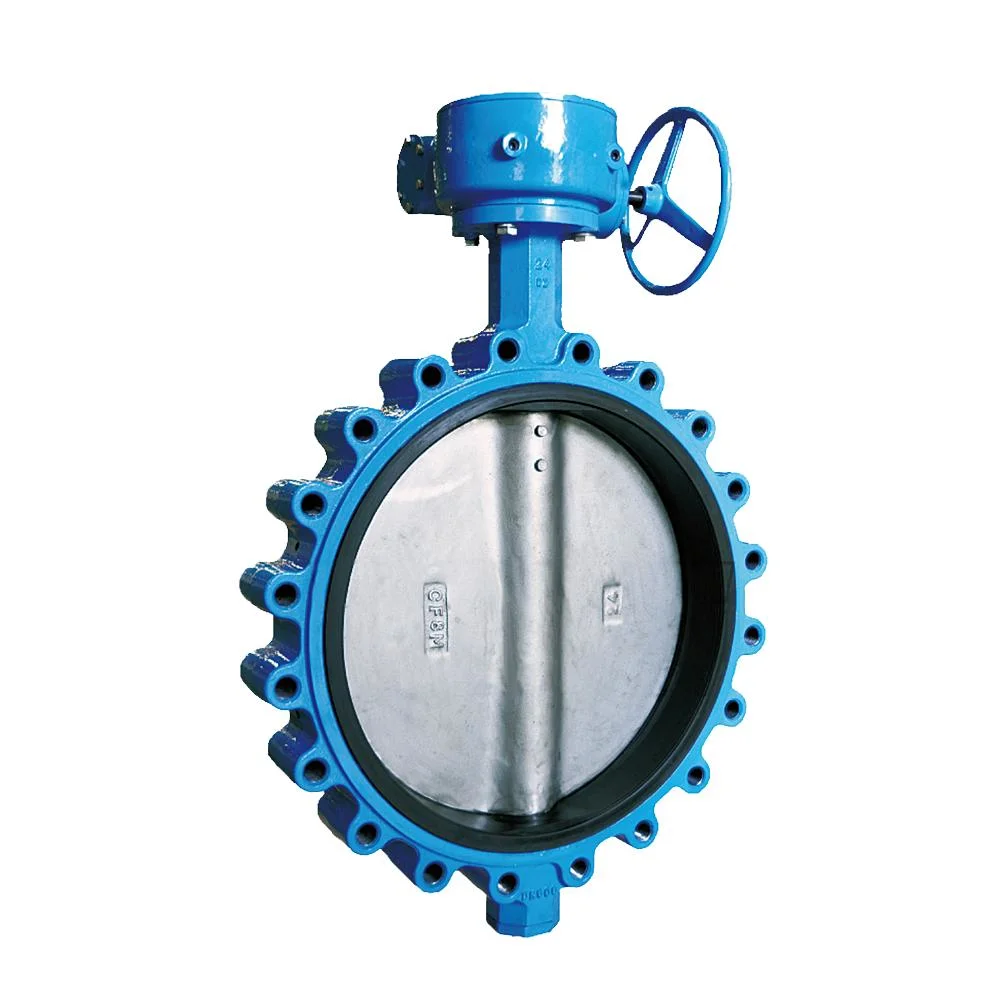 Hot Selling Ss Stainless Steel Worm Gear Bare Shaft Pn10 Pn16 Drilling Full Lugged Type API/ANSI/DIN/JIS Butterfly Control Valves with Slim Disc Two Shaft